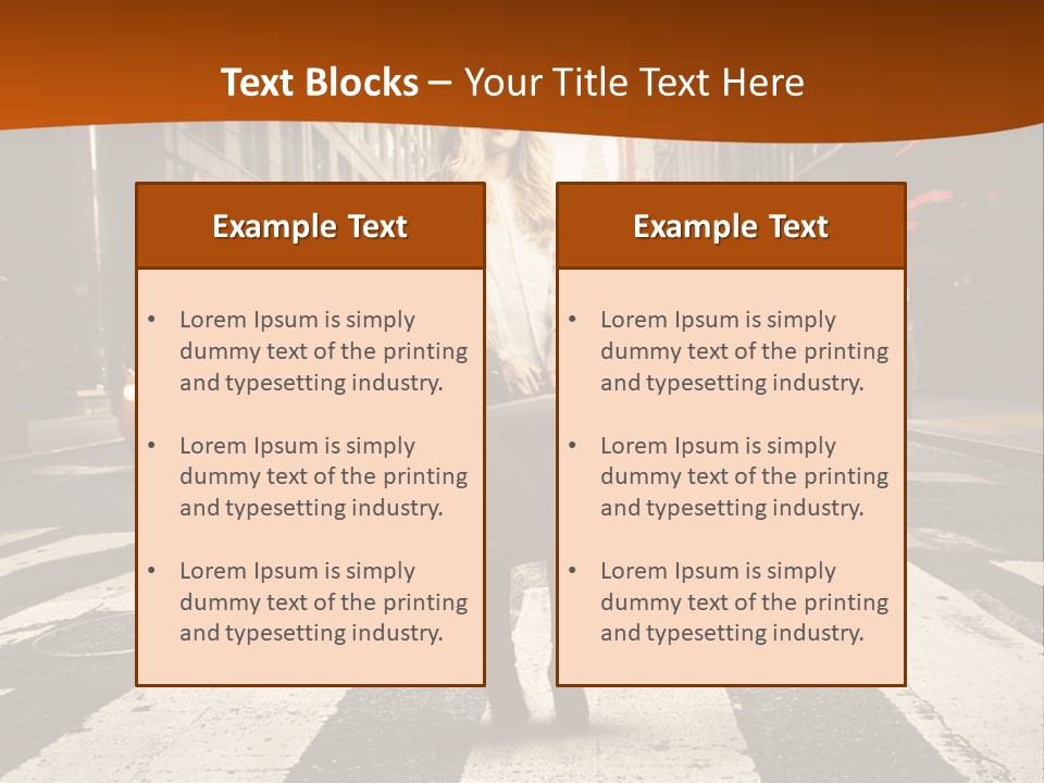 Business Young Blonde PowerPoint Template