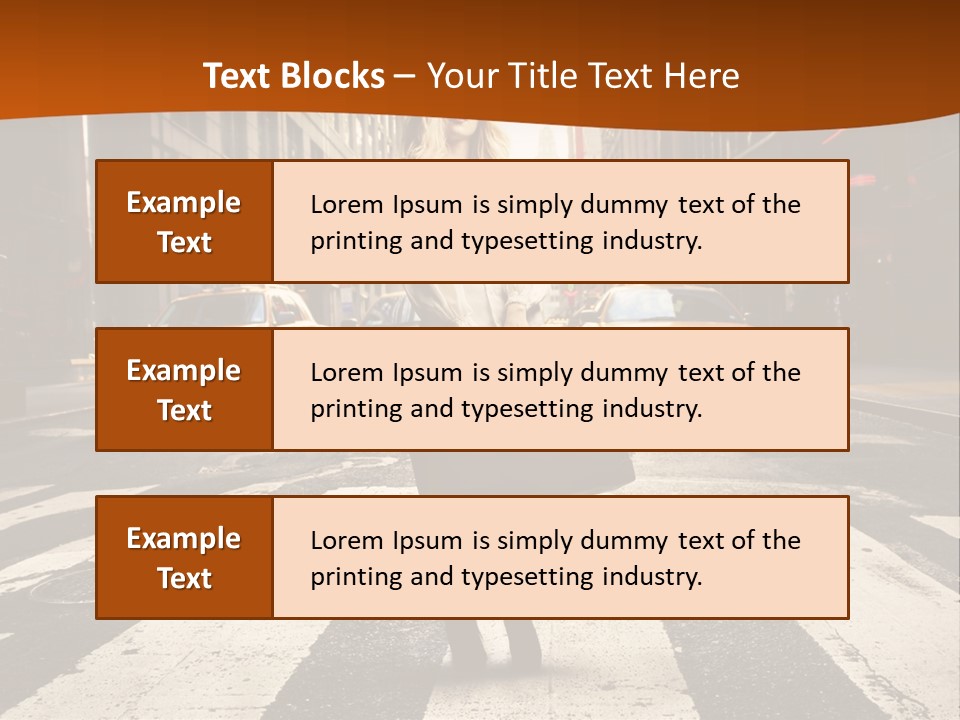 Business Young Blonde PowerPoint Template