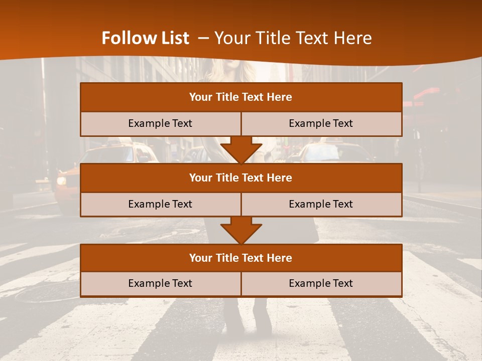 Business Young Blonde PowerPoint Template