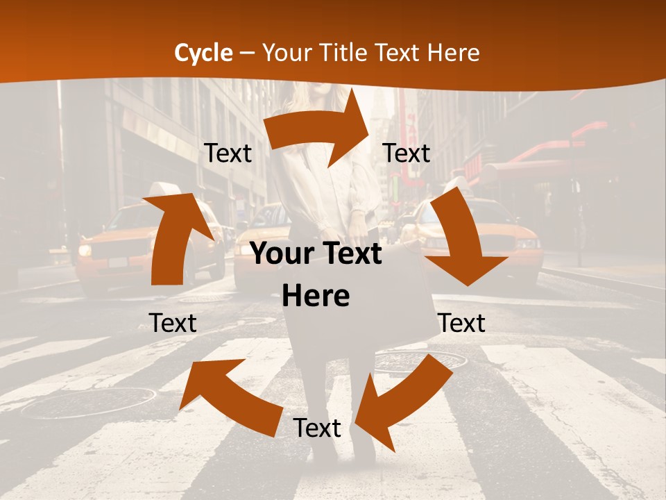 Business Young Blonde PowerPoint Template