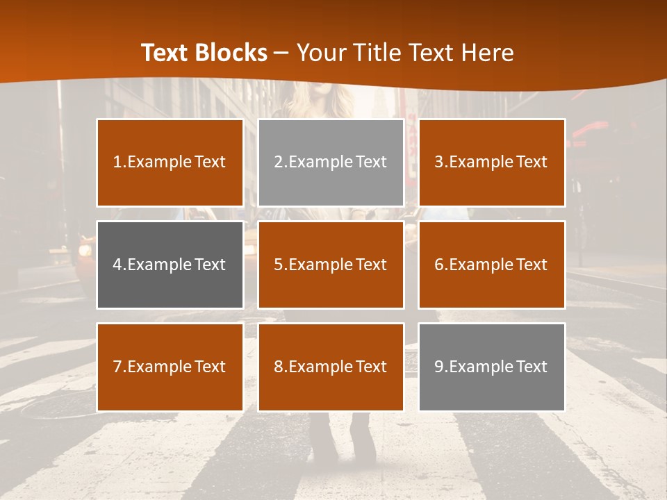 Business Young Blonde PowerPoint Template