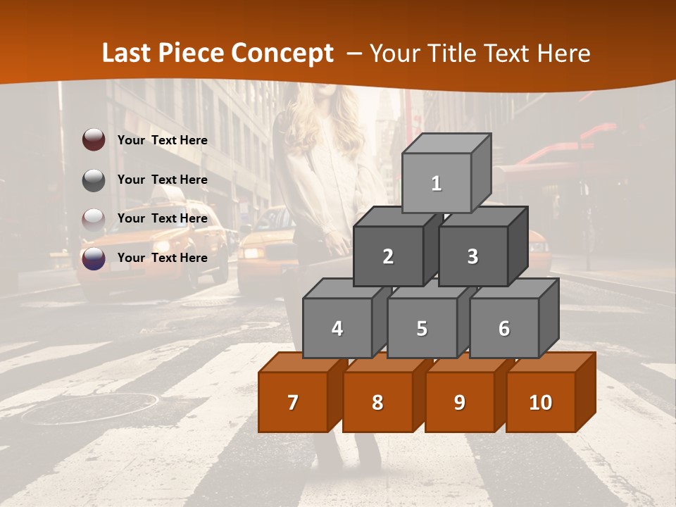 Business Young Blonde PowerPoint Template