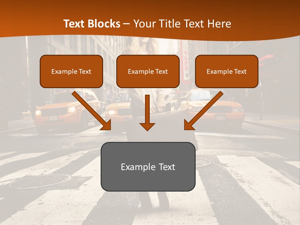 Business Young Blonde PowerPoint Template