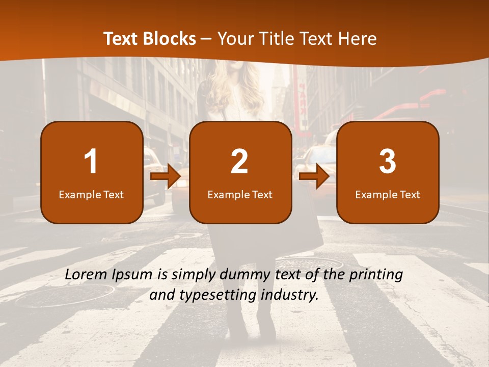 Business Young Blonde PowerPoint Template