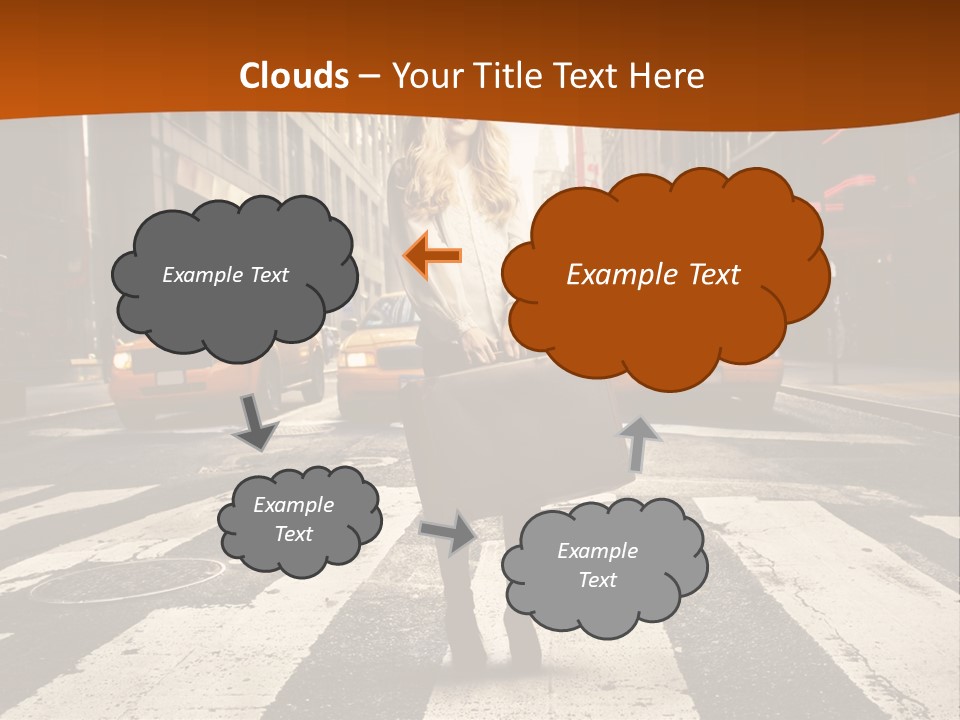 Business Young Blonde PowerPoint Template