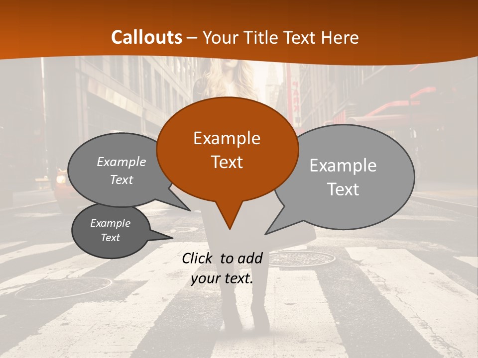 Business Young Blonde PowerPoint Template