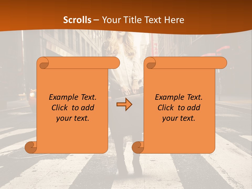 Business Young Blonde PowerPoint Template