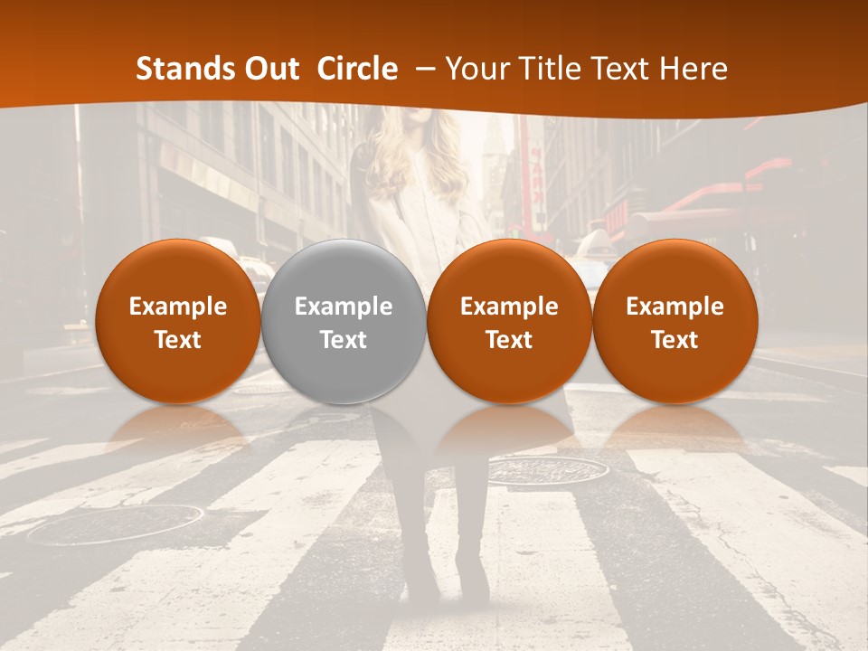 Business Young Blonde PowerPoint Template