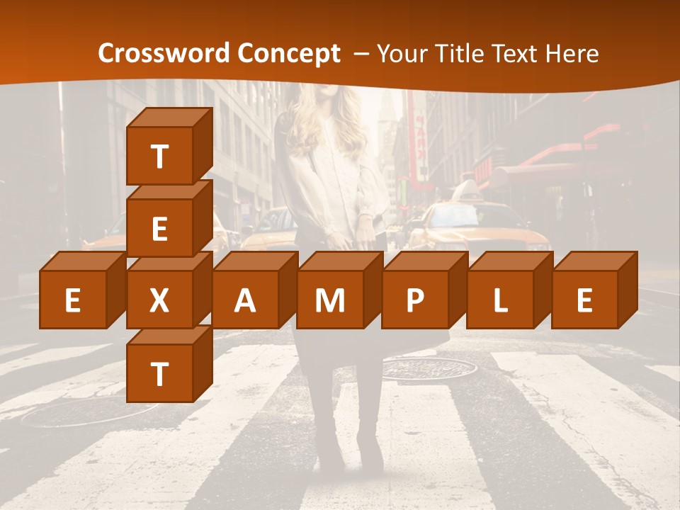 Business Young Blonde PowerPoint Template