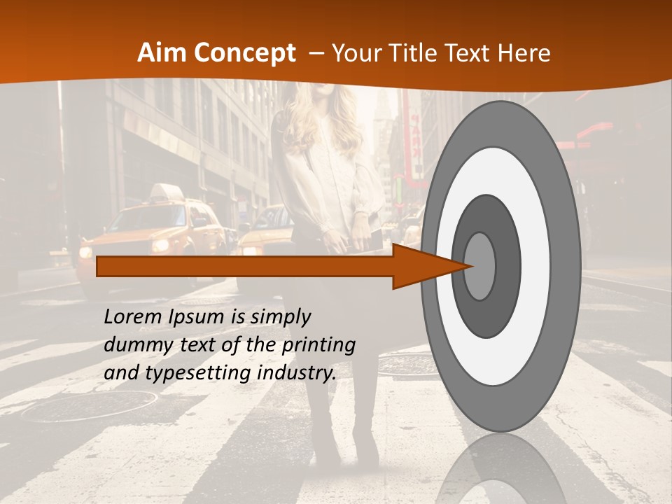 Business Young Blonde PowerPoint Template