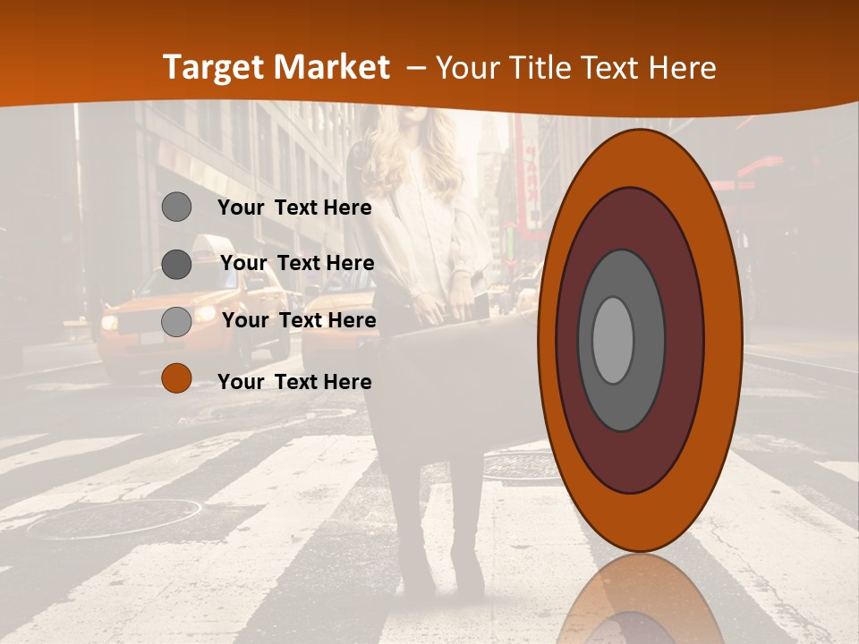 Business Young Blonde PowerPoint Template