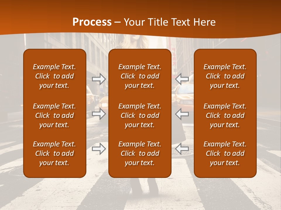 Business Young Blonde PowerPoint Template