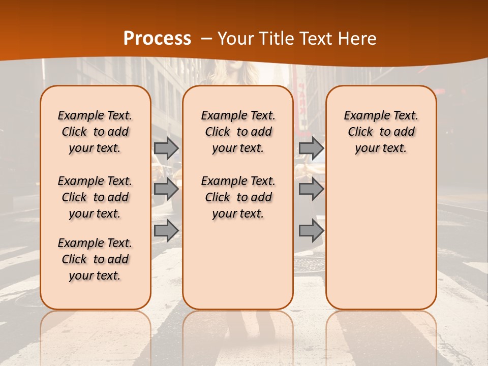 Business Young Blonde PowerPoint Template