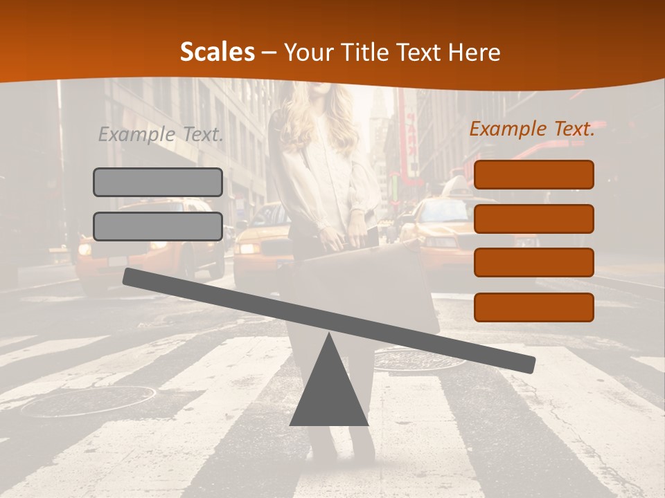 Business Young Blonde PowerPoint Template