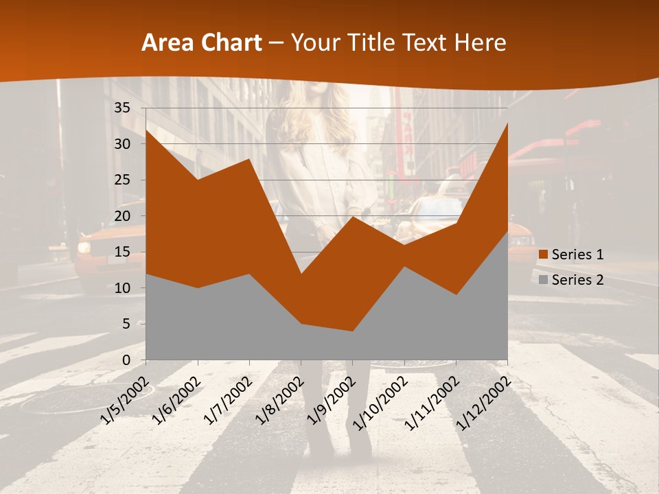 Business Young Blonde PowerPoint Template