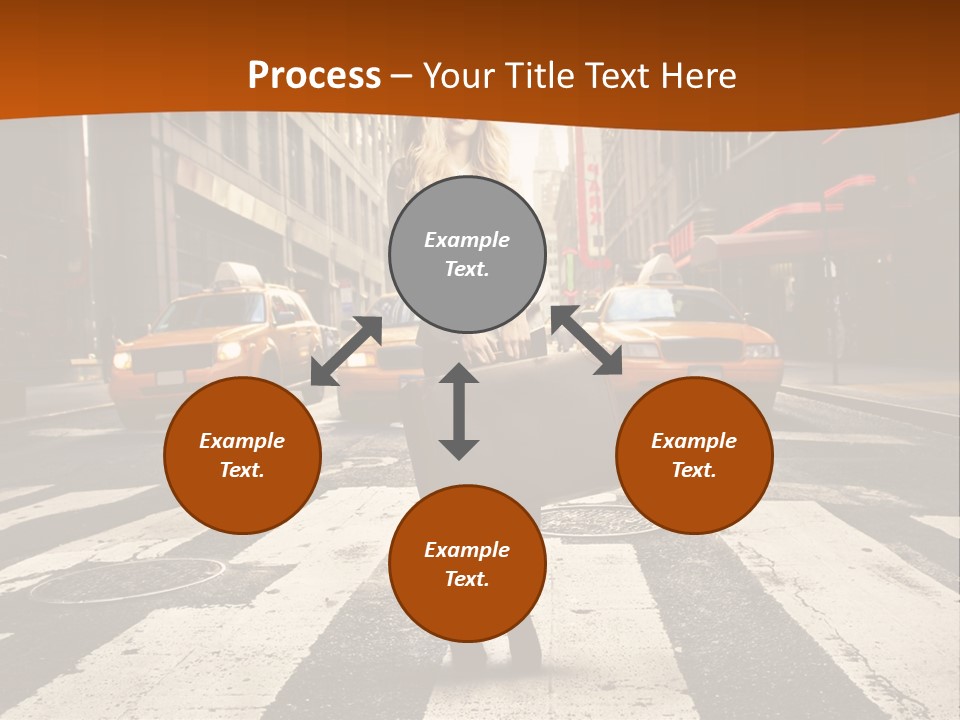 Business Young Blonde PowerPoint Template