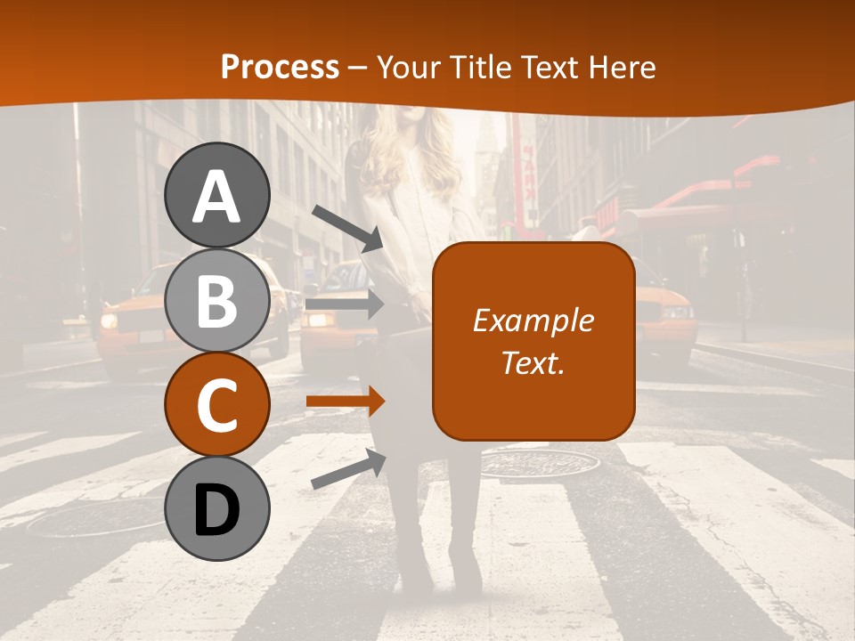 Business Young Blonde PowerPoint Template