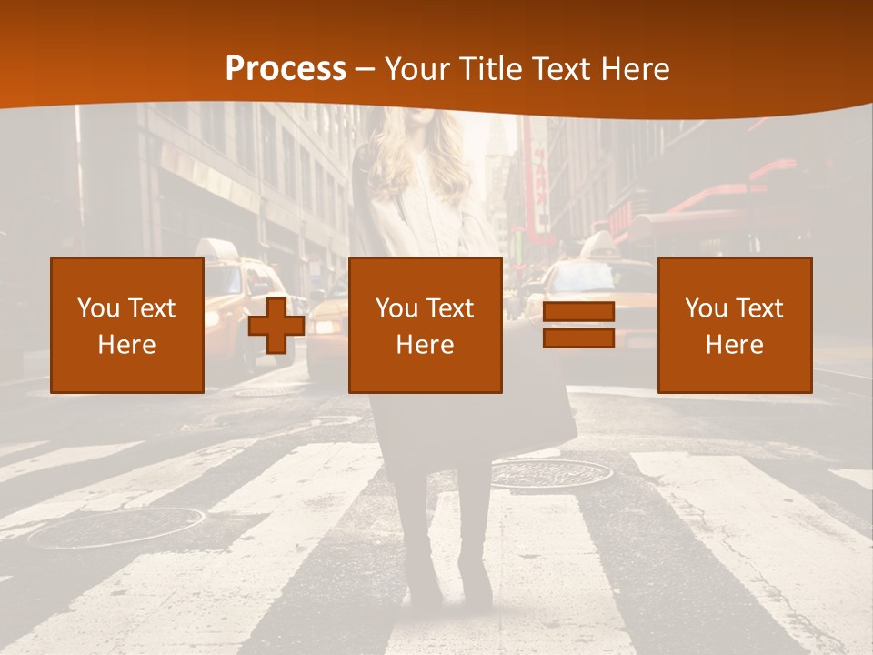 Business Young Blonde PowerPoint Template