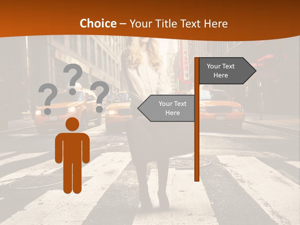 Business Young Blonde PowerPoint Template