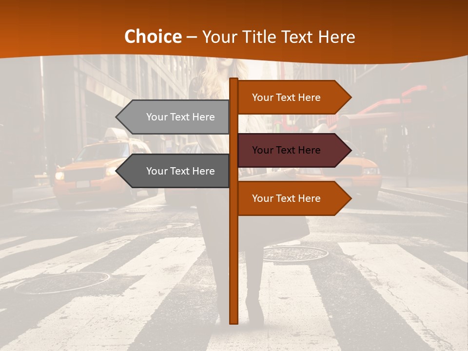 Business Young Blonde PowerPoint Template