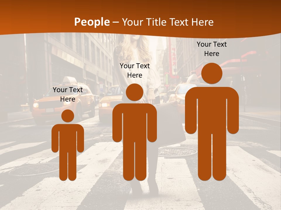 Business Young Blonde PowerPoint Template