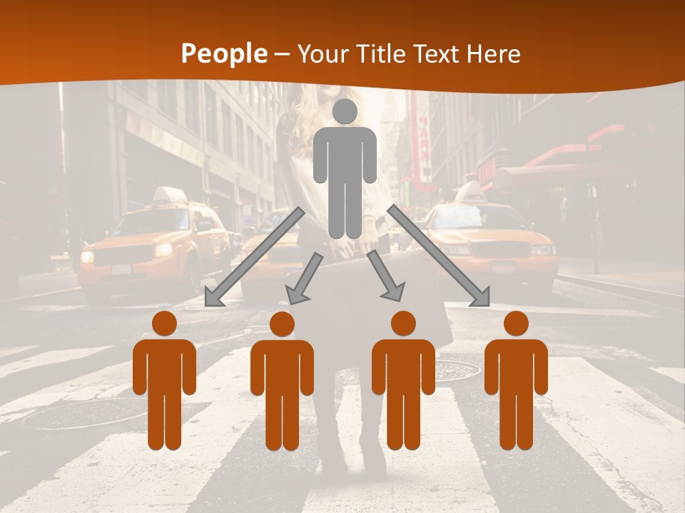 Business Young Blonde PowerPoint Template