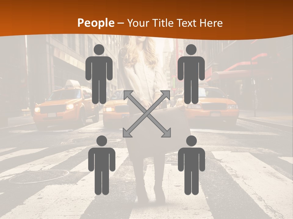 Business Young Blonde PowerPoint Template
