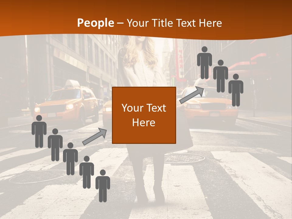 Business Young Blonde PowerPoint Template