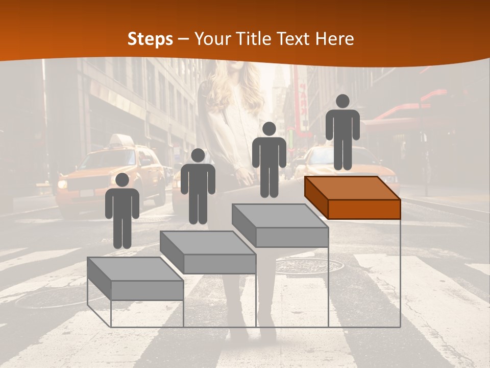 Business Young Blonde PowerPoint Template