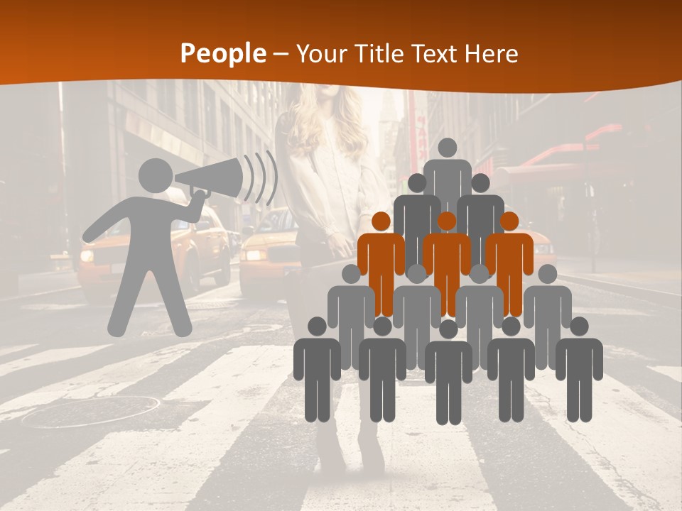 Business Young Blonde PowerPoint Template