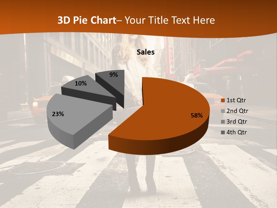 Business Young Blonde PowerPoint Template