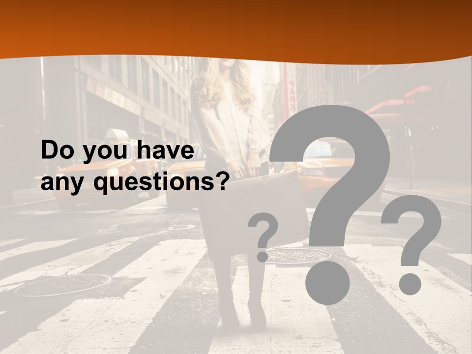 Business Young Blonde PowerPoint Template