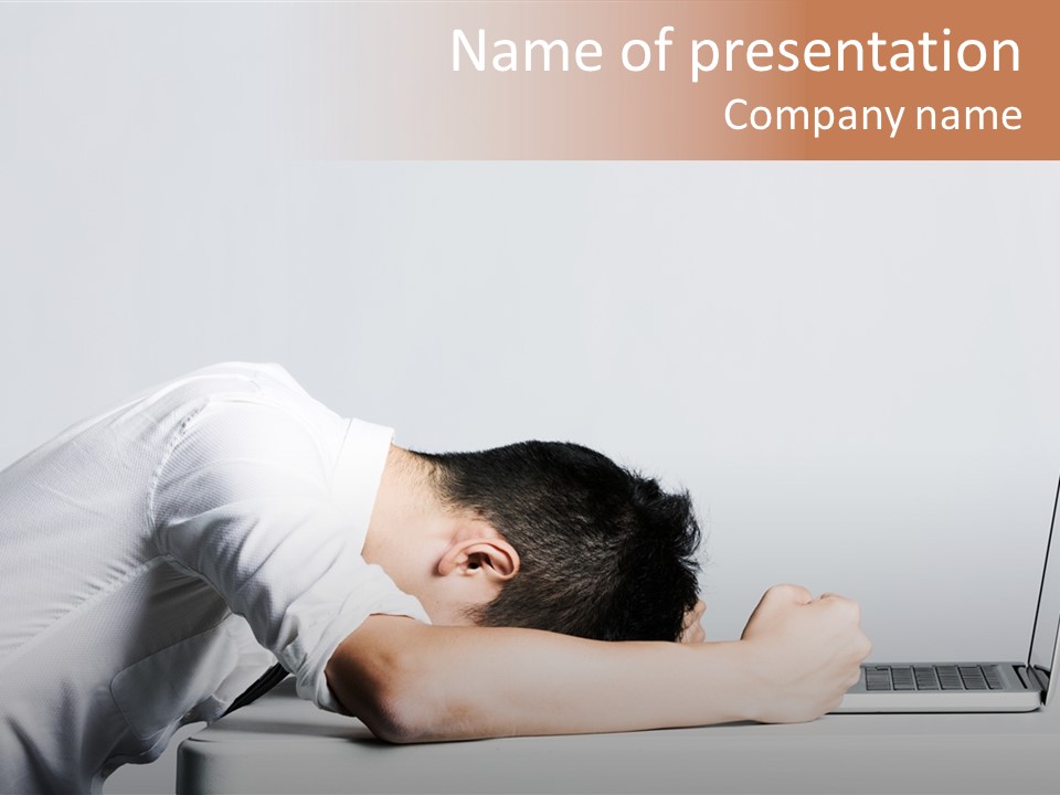 Behind Person Chinese PowerPoint Template