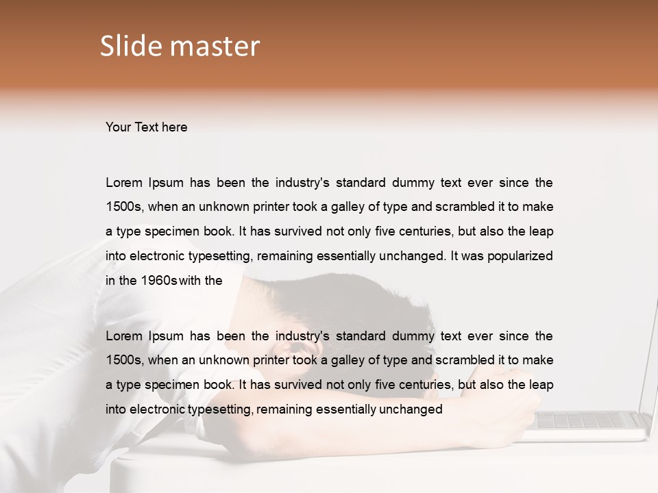 Behind Person Chinese PowerPoint Template