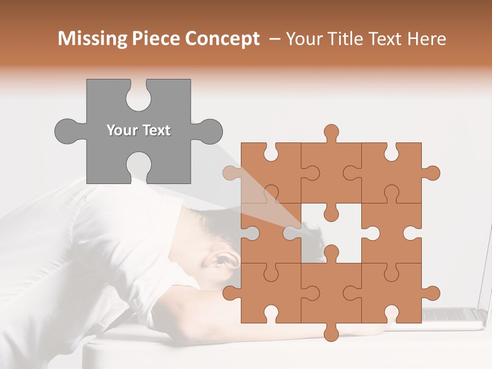 Behind Person Chinese PowerPoint Template