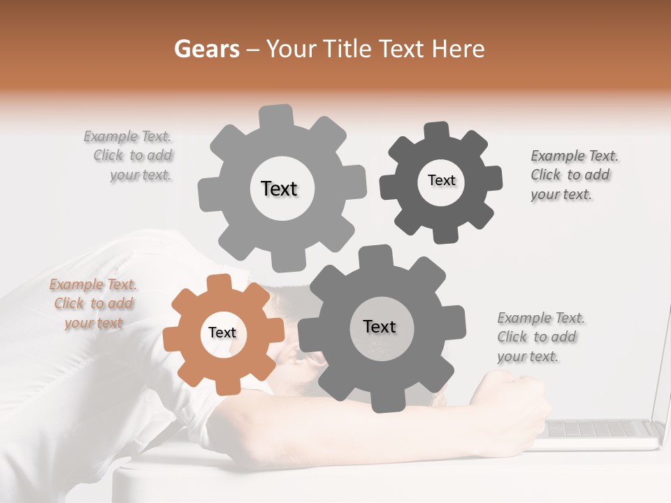 Behind Person Chinese PowerPoint Template