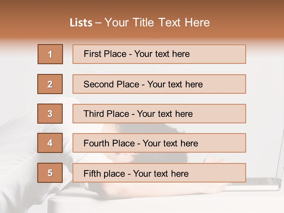 Behind Person Chinese PowerPoint Template