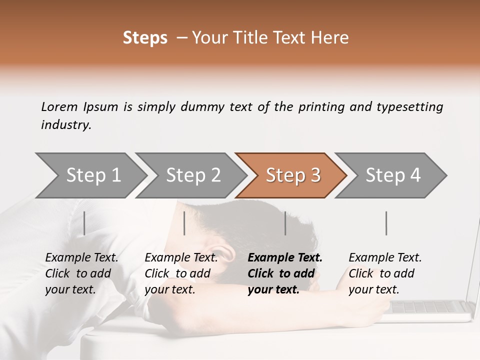 Behind Person Chinese PowerPoint Template