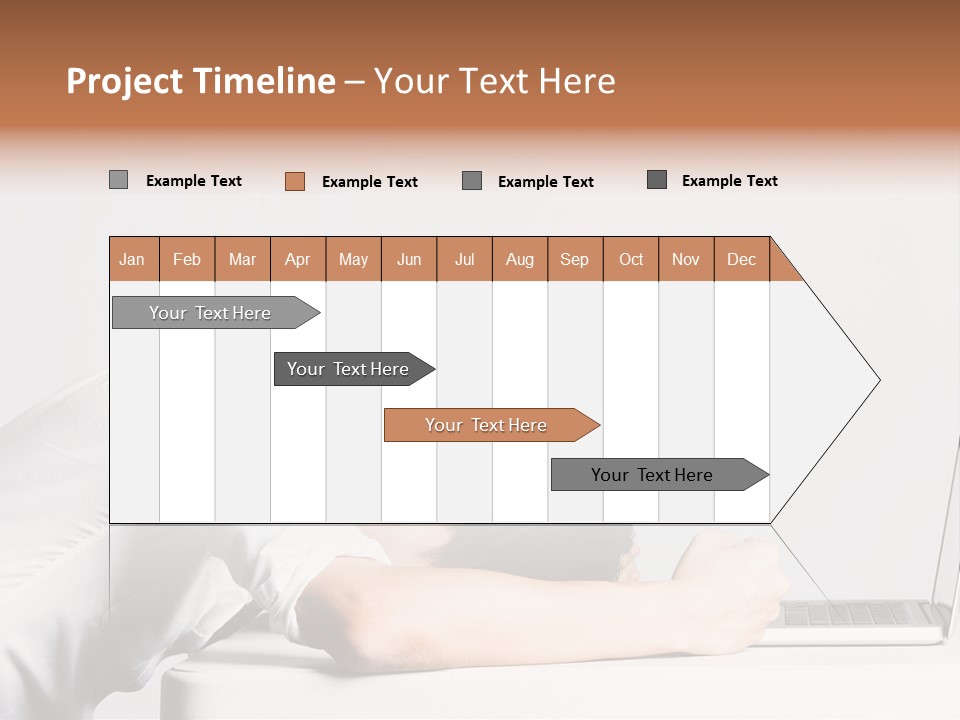 Behind Person Chinese PowerPoint Template