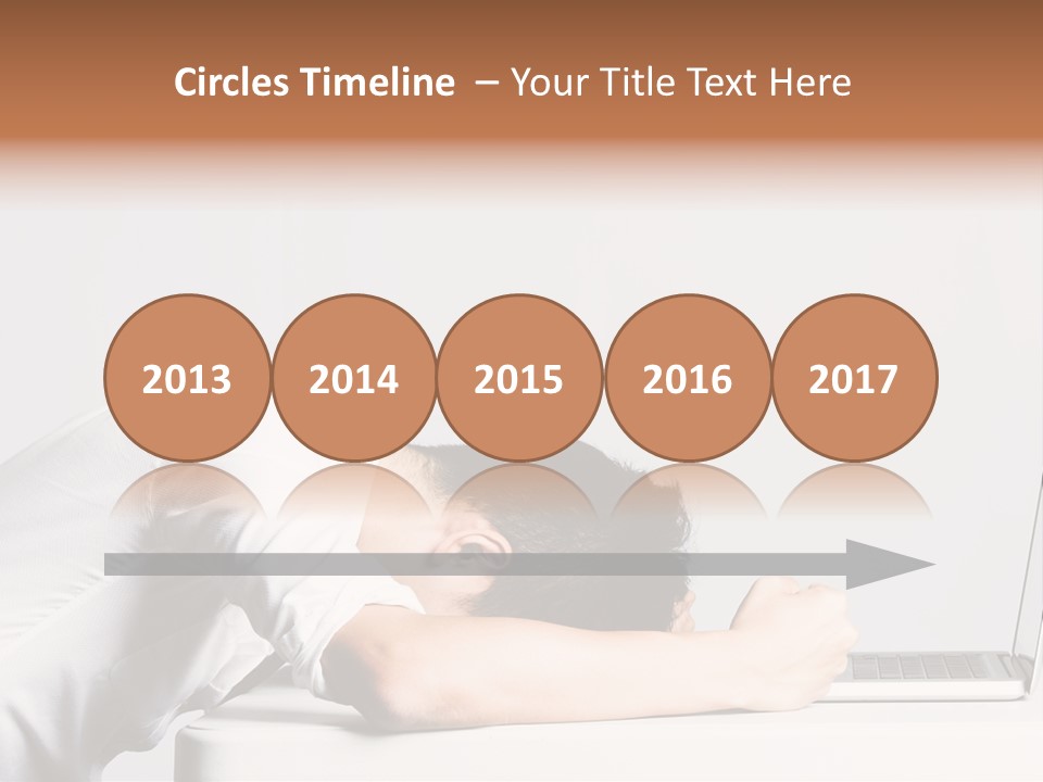 Behind Person Chinese PowerPoint Template