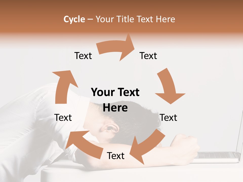 Behind Person Chinese PowerPoint Template