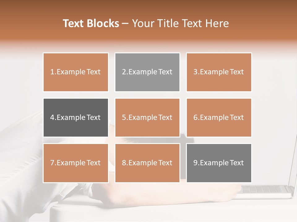 Behind Person Chinese PowerPoint Template