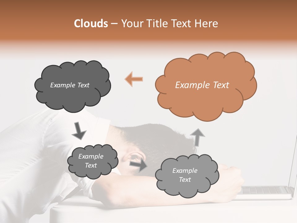 Behind Person Chinese PowerPoint Template