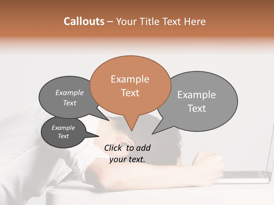 Behind Person Chinese PowerPoint Template