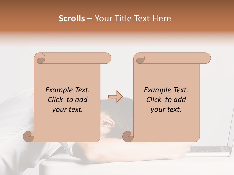 Behind Person Chinese PowerPoint Template