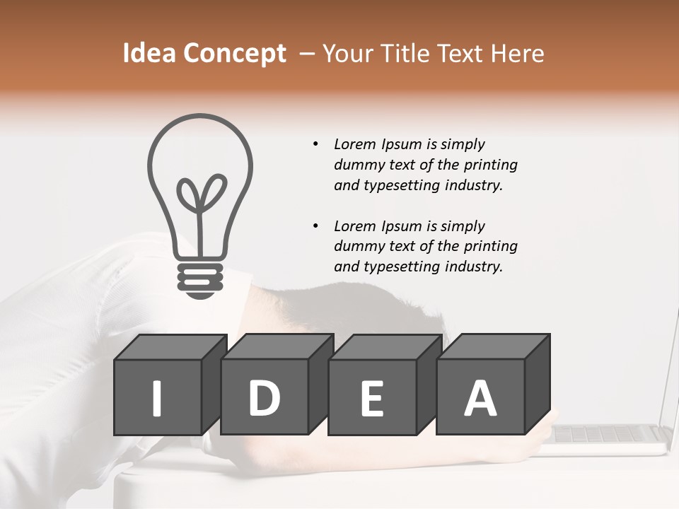 Behind Person Chinese PowerPoint Template