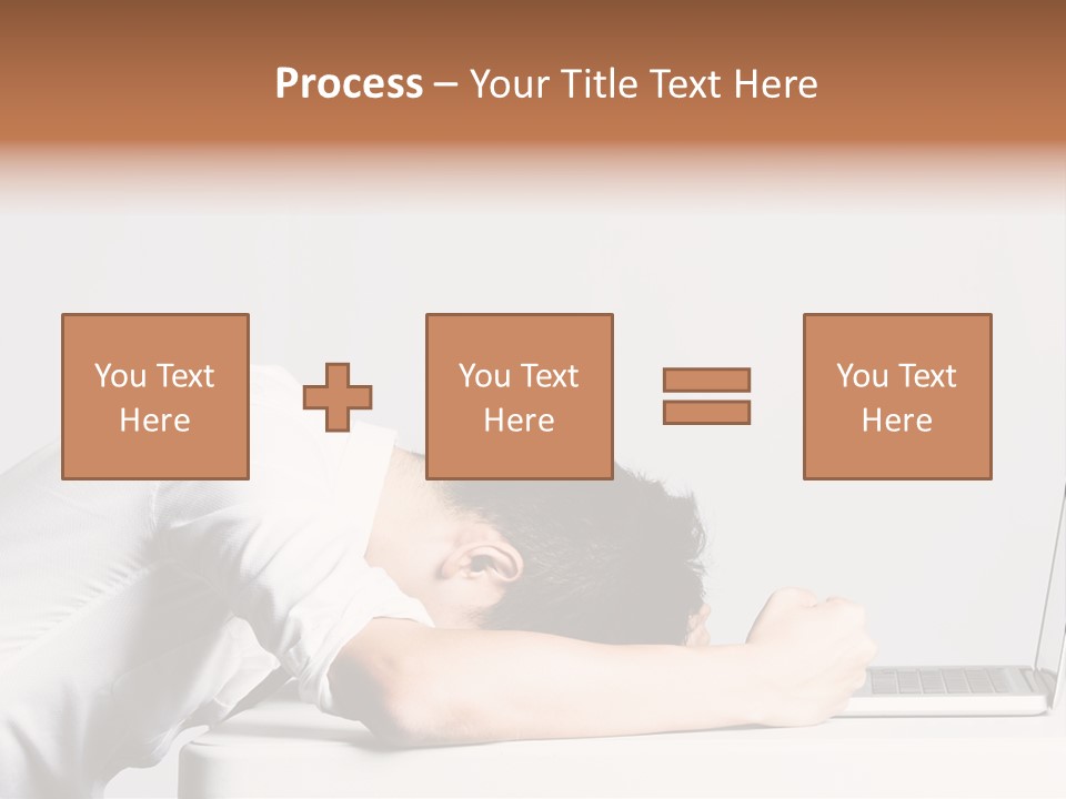 Behind Person Chinese PowerPoint Template