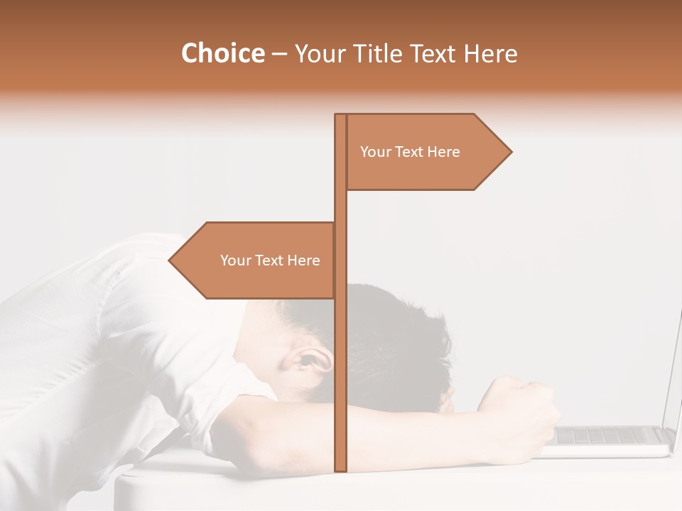 Behind Person Chinese PowerPoint Template