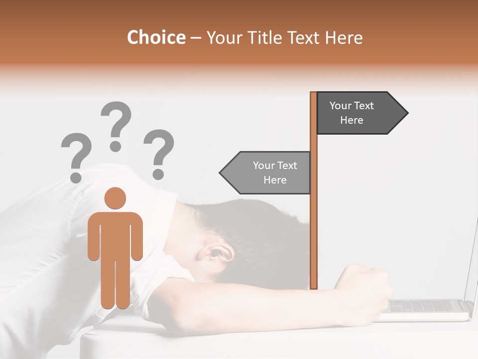 Behind Person Chinese PowerPoint Template