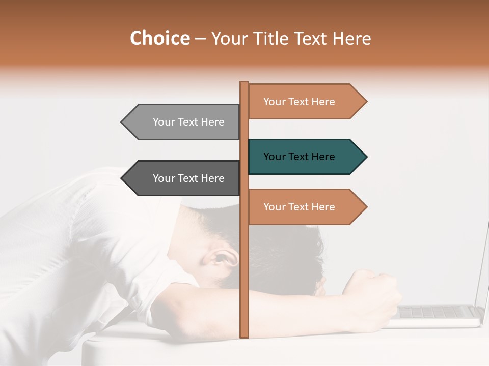 Behind Person Chinese PowerPoint Template